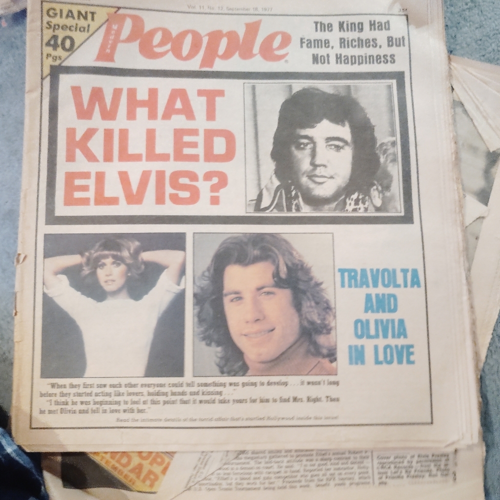 1977 Vintage Elvis Presley Magazine